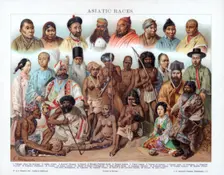 Asiatic Races 1800-1900.Artist: G Mutzel