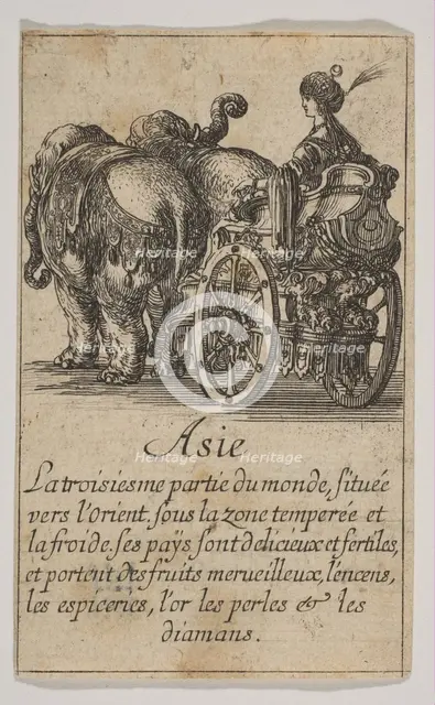 Asie, 1644. Creator: Stefano della Bella.
