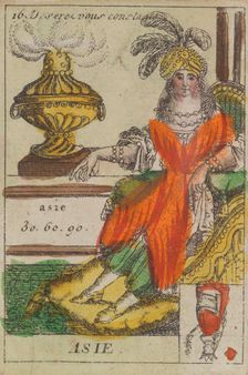 Asie from Playing Cards (for Quartets) Costumes des Peuples Étrangers 1700-1799. Creator: Anon