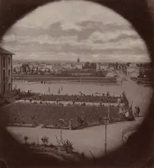Asile impériale de Vincennes, vue de Charenton, 1858-59. Creator: Charles Nègre