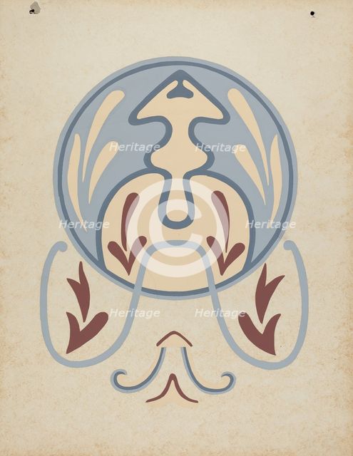 Asistencia of San Antonio de Pala Wall Design from the portfolio "Decorative Art...", 1935/1942. Creator: Unknown.