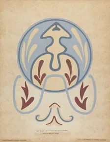 Asistencia of San Antonio de Pala Wall Design from the portfolio of "Decorative Art...", 1935/1942. Creator: Unknown