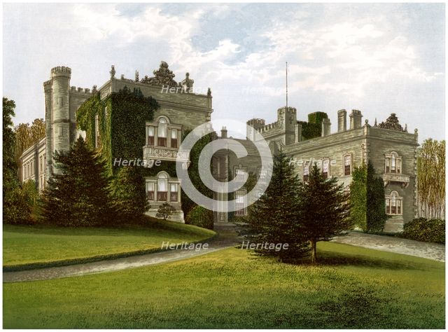 Aske Hall, Yorkshire, home of the Earl of Zetland, c1880. Artist: Unknown