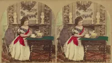Asking a Blessing, about 1868. Creator: London Stereoscopic & Photographic Co