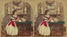 Asking a Blessing, about 1868. Creator: London Stereoscopic & Photographic Co