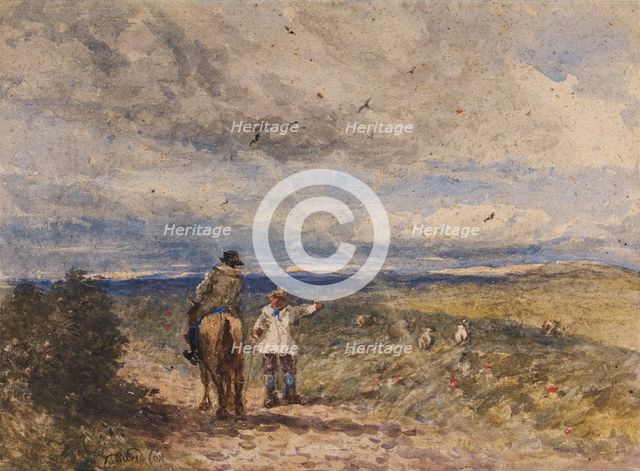 Asking the Way, 1845-55. Creator: David Cox the Elder.