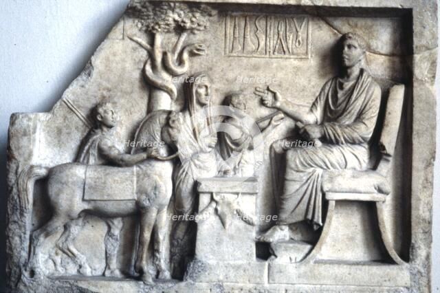 Asklepios, Greek God of Medicine of Healing, c6th century BC. Artist: Unknown.