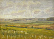 Asminderup backs towards the light, 1924. Creator: Niels Larsen Stevns