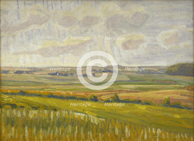 Asminderup backs towards the light, 1924. Creator: Niels Larsen Stevns.