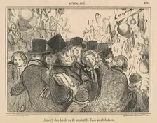 Aspect des boulevards pendant la foire aux bibelots, 19th century. Creator: Honore Daumier