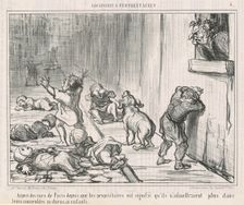 Aspect des rues de Paris depuis ..., 19th century. Creator: Honore Daumier