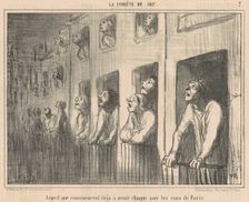 Aspect que commencent déjà à avoir chaque soir les rues de Paris, 1857. Creator: Honore Daumier