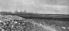 Aspects du champ de bataille de Verdun; Au fond, a gauche, le Mort-Homme (cote 295) et le..., 1916. Creator: Unknown
