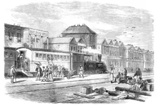 Aspinwall, Central America: the train starting for Panama, 1865. Creator: Unknown