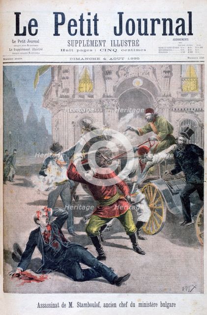 Assasination of Stefan Stambulov, Sofia, Bulgaria, 1895. Artist: Henri Meyer