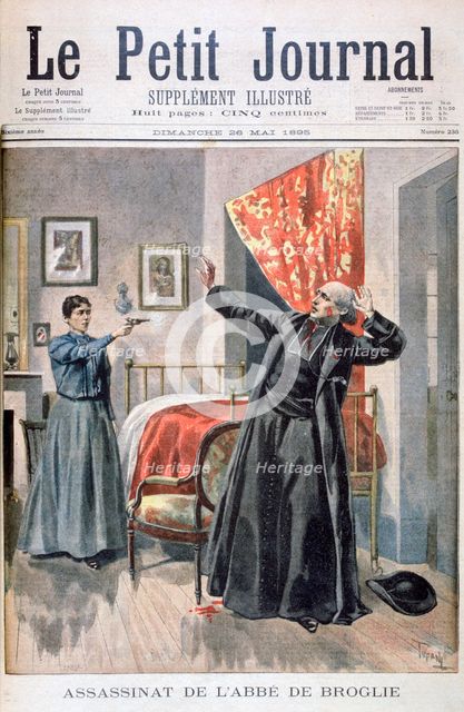 Assassination of the Abbé de Broglie, 1895.  Artist: Oswaldo Tofani