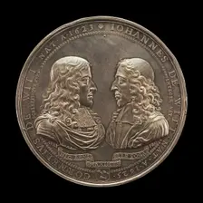 Assassination of the Brothers Cornelius and Johann de Witt at The Hague [obverse], 1672. Creator: Pierre Aury