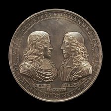 Assassination of the Brothers Cornelius and Johann de Witt at The Hague [obverse], 1672. Creator: Pierre Aury