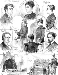 Assassination of the late Emperor of Russia: the condemned prisoners, 1881. Creator: Unknown