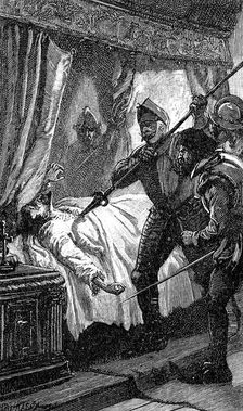 Assassination of Albrecht von Wallenstein, Austrian soldier, 1634 (19th century)