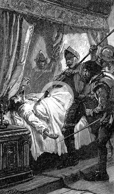 Assassination of Albrecht von Wallenstein, Austrian soldier, 1634 (19th century). Artist: Unknown