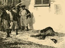 Assassination of Count Franz Philipp von Lamberg, Budapest, Hungary, 1848 (c1890). Creator: Unknown