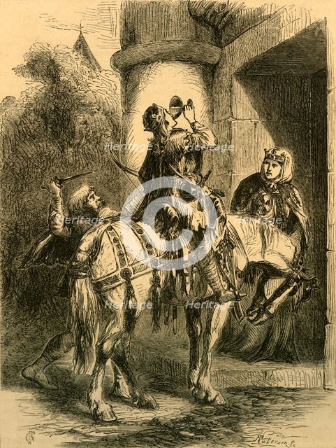 'Assassination of Edward the Martyr', c1890. Creator: Unknown.