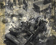 Assassination of Reinhard Heydrich, c1942. Creators: Central Office of Information, Terence Tenison Cuneo