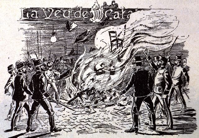 Assault and destruction of the premises and the editorial office of the Cu-cut magazine and the n…