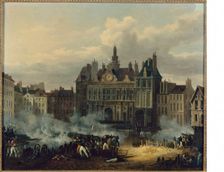 Assault on the Hotel de Ville, July 28, 1830, (c1830). Creator: Unknown
