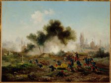 Assault on a cemetery by regular troops, May 1871, 1871. Creator: Gustave Boulanger