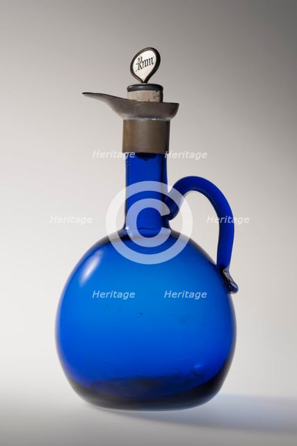 Assembled Flagon And Stopper, c1900-50. Creator: Unknown.