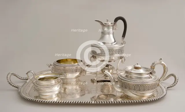 Assembled Tea Service, 1806/7. Creator: Paul Storr.