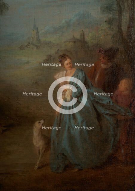 Assemblée dans un parc, between 1715 and 1736. Creator: Jean-Baptiste Pater.