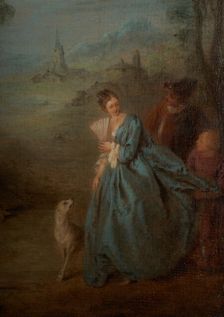 Assemblée dans un parc, between 1715 and 1736. Creator: Jean-Baptiste Pater