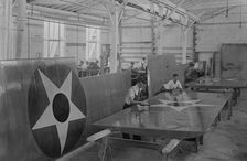 Assembling wings, 1917. Creator: Bain News Service
