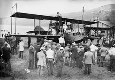 Assembling "AMERICA", 1914. Creator: Bain News Service