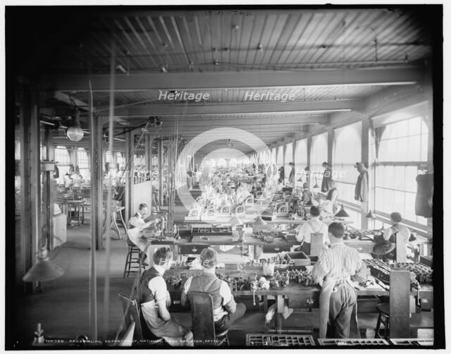 Assembling department, National Cash Register, Dayton, Ohio, c1902. Creator: William H. Jackson.