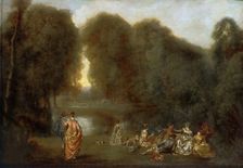 Assembly in a Park, ca 1717