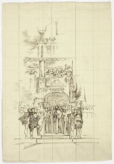 Assembly on Steps, n.d. Creator: Unknown