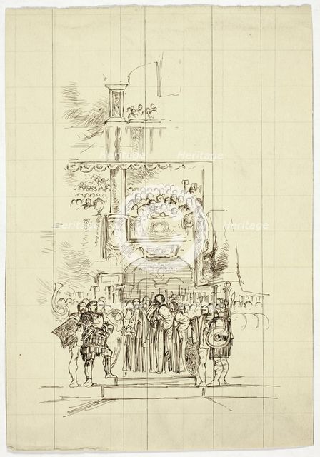 Assembly on Steps, n.d. Creator: Unknown.