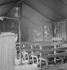 Assembly of God in tent by the roadside, Cache County, Oklahoma, 1937. Creator: Dorothea Lange