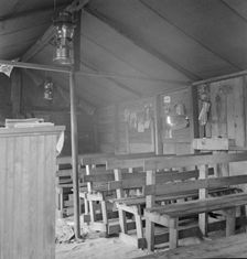 Assembly of God in tent by the roadside, Cache County, Oklahoma, 1937. Creator: Dorothea Lange