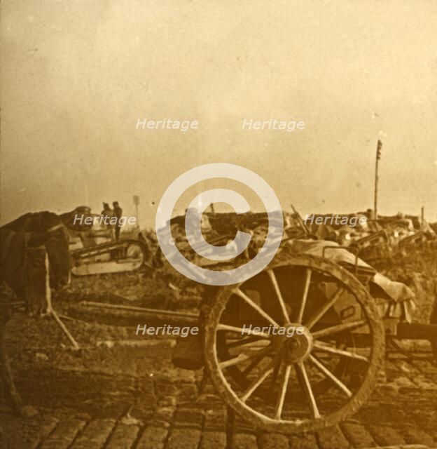 Assembly of tanks, c1914-c1918. Artist: Unknown.