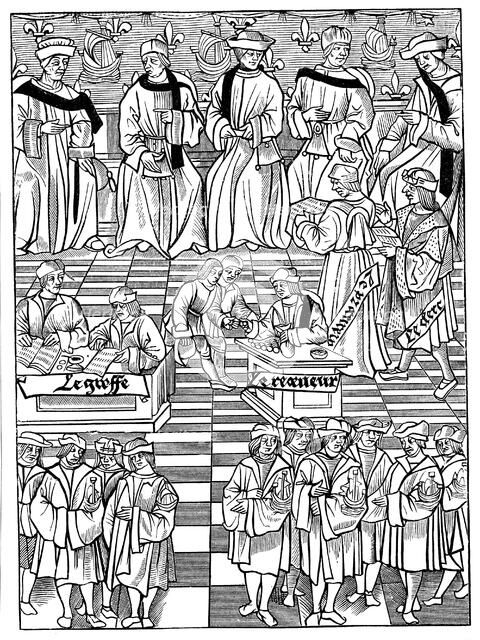 Assembly of the Provostship of the Merchants of Paris, 1528. Artist: Unknown