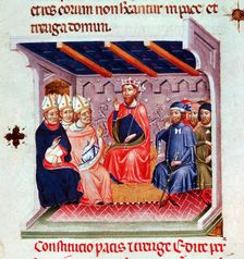 Assembly Pau i Treva held in Tortosa on April 28, 1225 and presided over by King Jaime I The C…