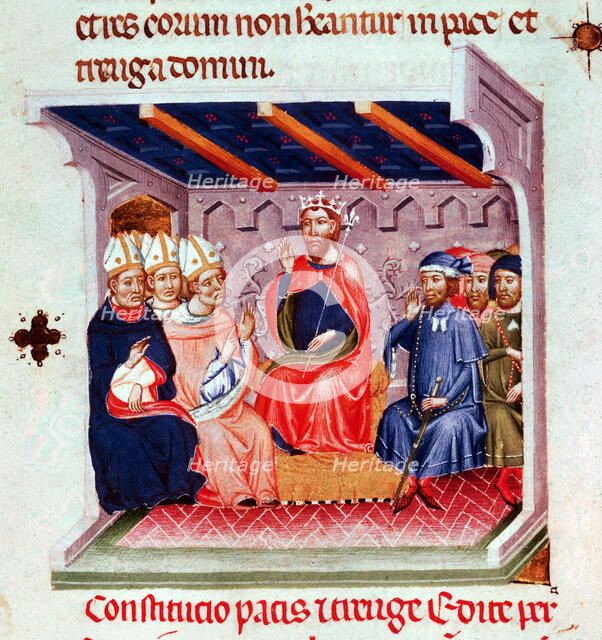 Assembly 'Pau i Treva' held in Tortosa on April 28, 1225 and presided over by King Jaime I 'The C…