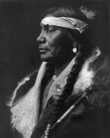 Assiniboin Boy-Atsina, c1908. Creator: Edward Sheriff Curtis