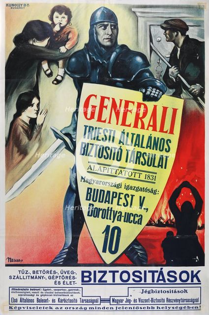 Assicurazioni Generali, 1925. Creator: Nemes, György (1905-1938).