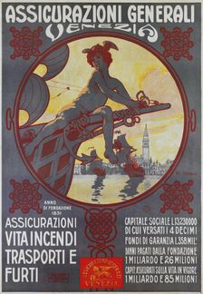 Assicurazioni Generali S.p.A., 1910. Creator: Sormani, Gian Luciano (1867-1938)